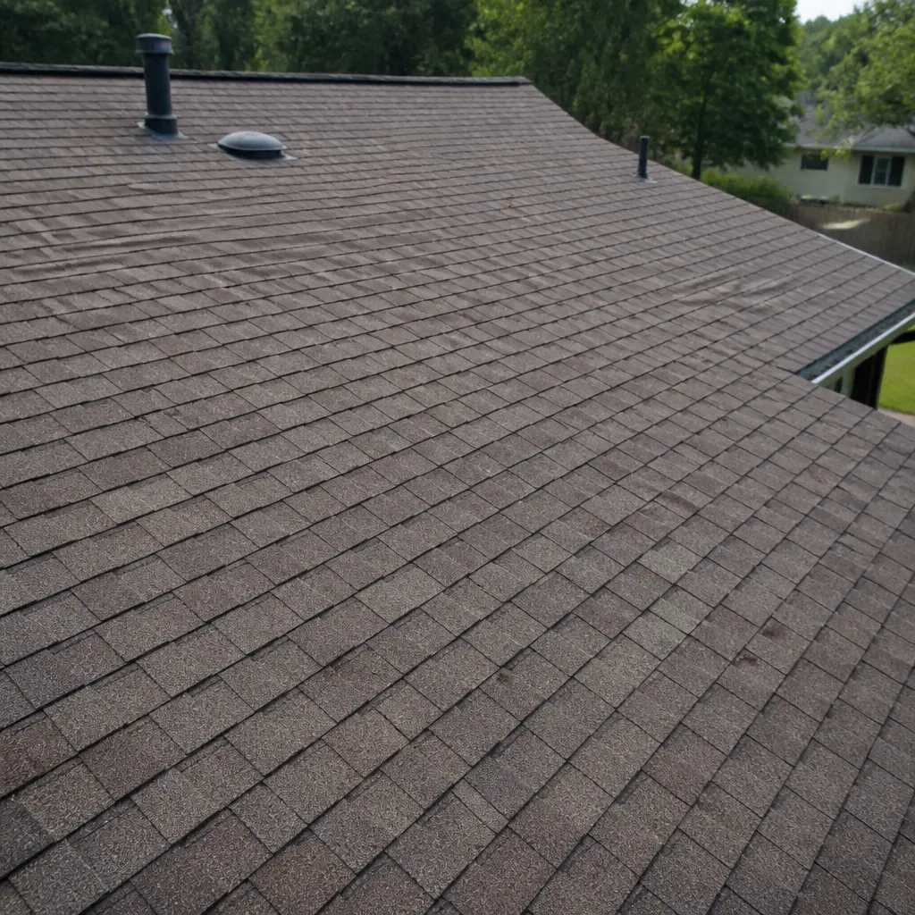 Asphalt shingle roof on a residential home